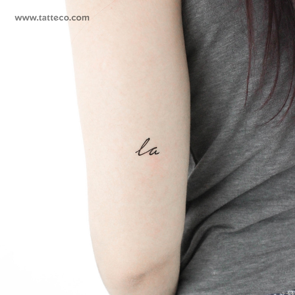 La Temporary Tattoo - Set of 3