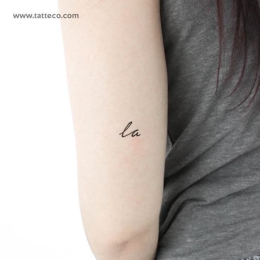 Tatuaje temporal La - Juego de 3