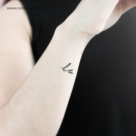Tatuaje temporal La - Juego de 3