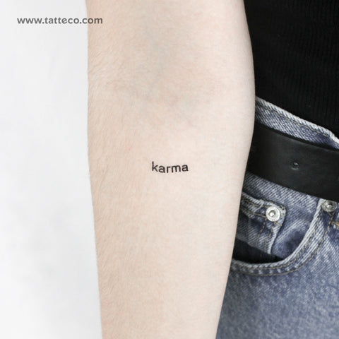 Karma Temporary Tattoo - Set of 3