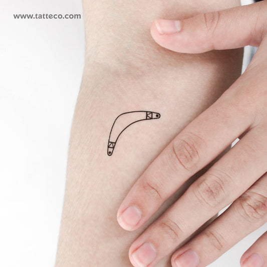 Tatuaje temporal de bumerán - Juego de 3