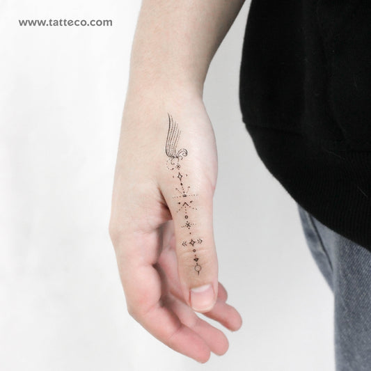 Tatuaje temporal de adorno para el pulgar - Juego de 3