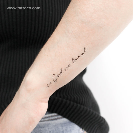 In God We Trust Temporary Tattoo - Set of 3