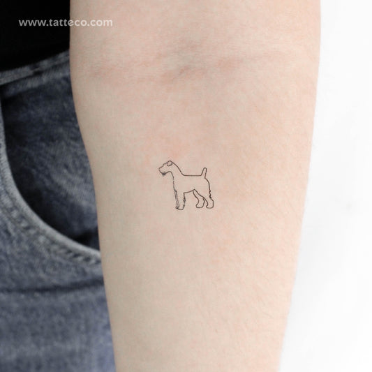 Tatuaje temporal de Fox Terrier - Juego de 3