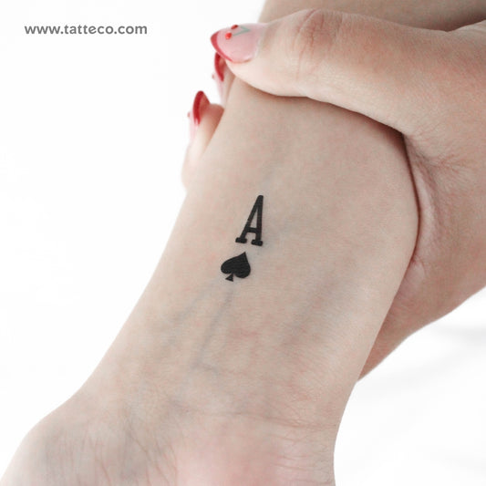 Ace Of Spades Temporary Tattoo - Set of 3