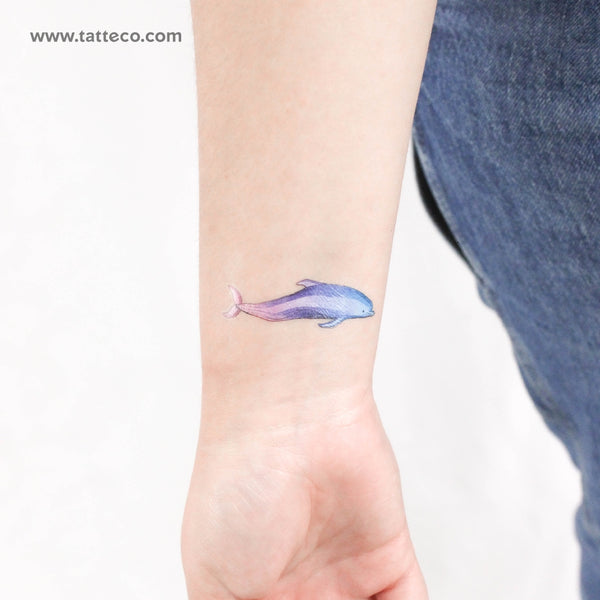 Dolphin By Ann Lilya Temporary Tattoo - Set of 3