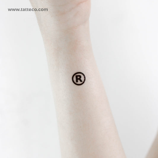 Registered Trademark Symbol Temporary Tattoo - Set of 3