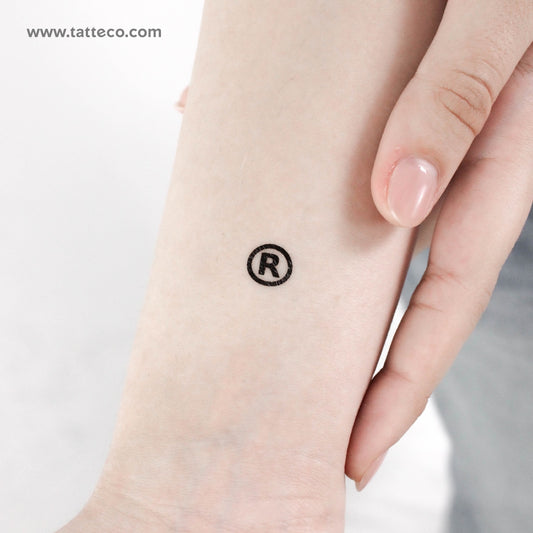 Registered Trademark Symbol Temporary Tattoo - Set of 3
