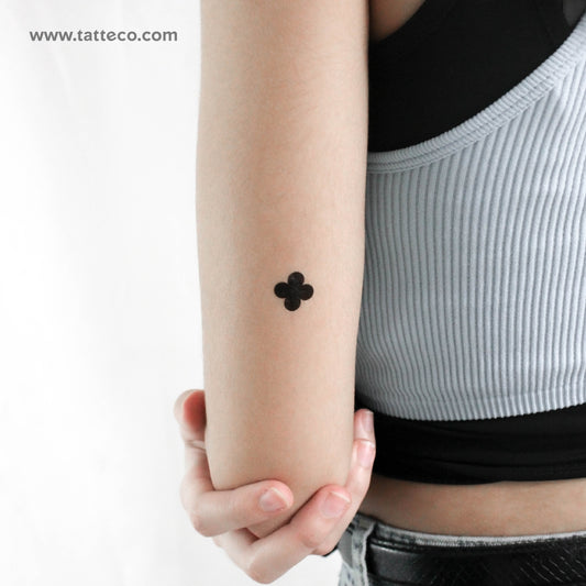 Tatuaje temporal de cuatrifolio - Juego de 3