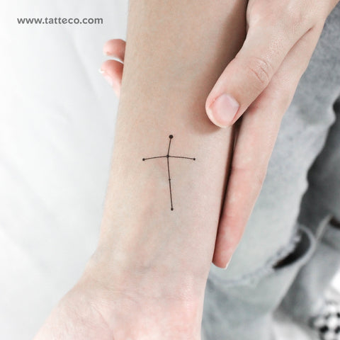 Northern Cross Temporary Tattoo - Set of 3