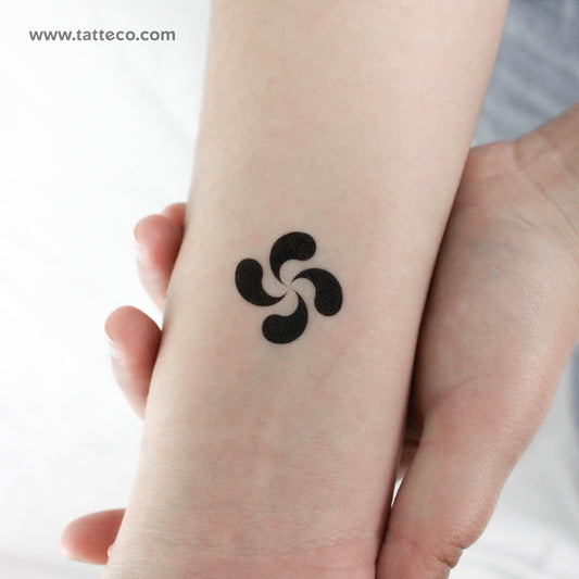 Tatuaje temporal de lauburu - Juego de 3