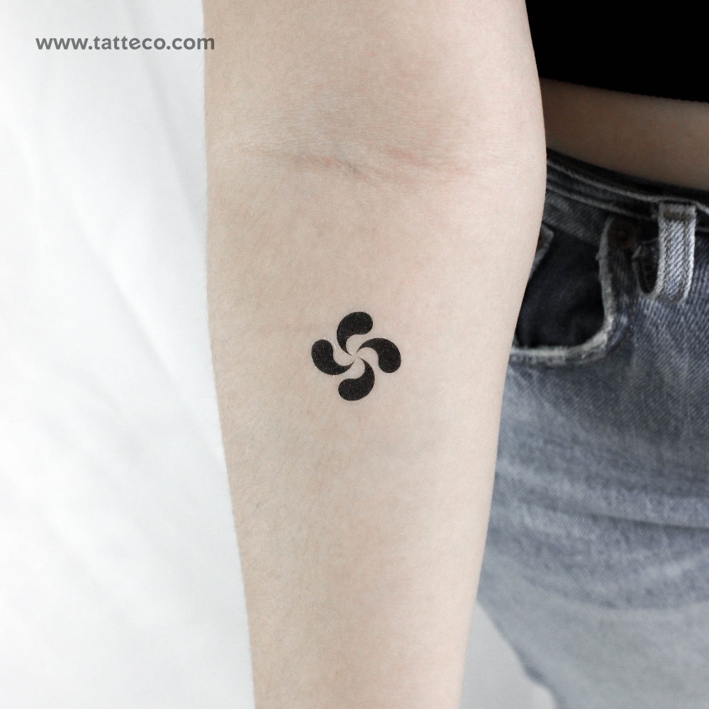 Tatuaje temporal de lauburu - Juego de 3