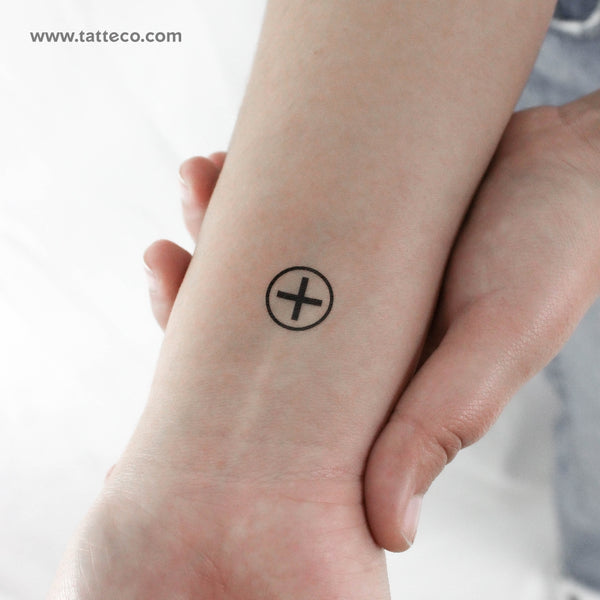 Ailm Symbol Temporary Tattoo - Set of 3