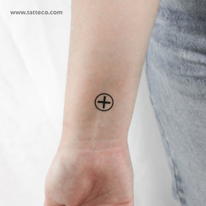 Ailm Symbol Temporary Tattoo - Set of 3