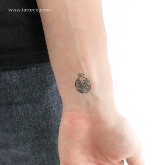 Tatuaje temporal de granada pequeña - Juego de 3