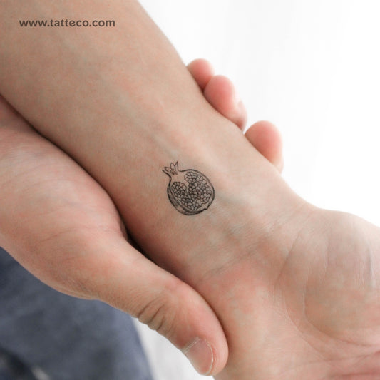 Tatuaje temporal de granada pequeña - Juego de 3