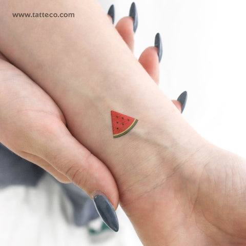 Watermelon Slice Temporary Tattoo - Set of 3
