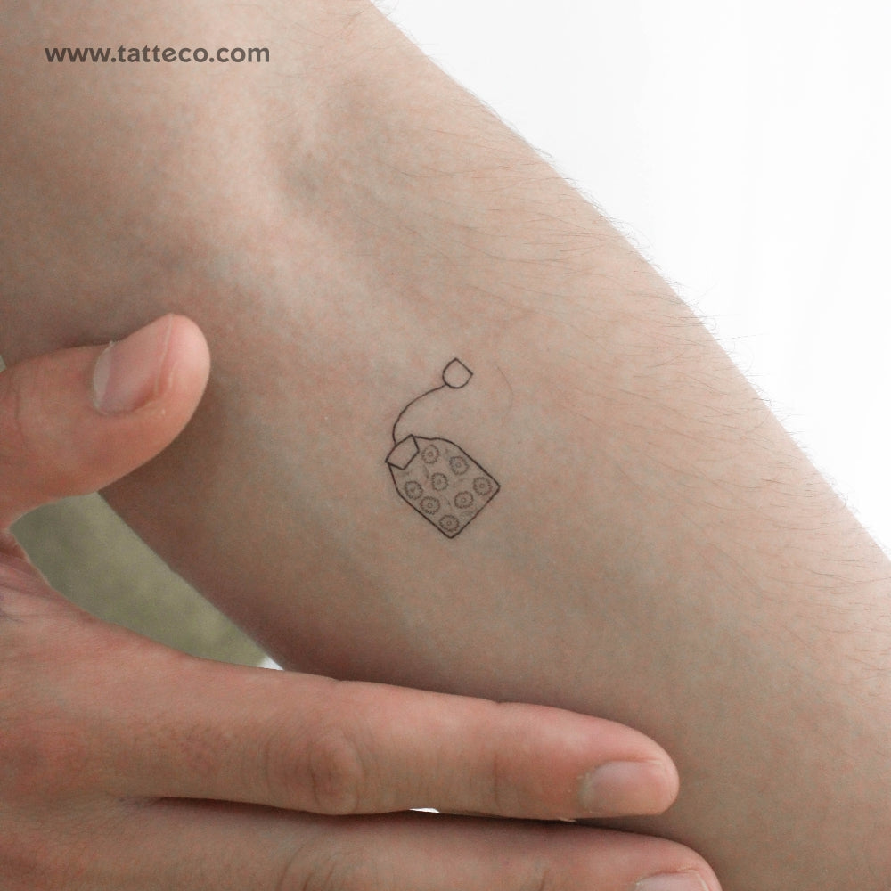 Tea Bag Temporary Tattoo - Set of 3