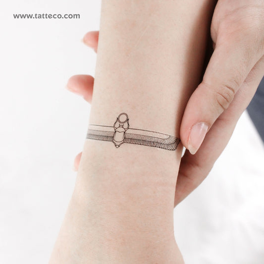 Tatuaje temporal de escarabajo - Juego de 3