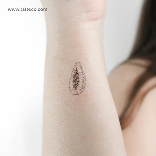 Papaya Temporary Tattoo - Set of 3