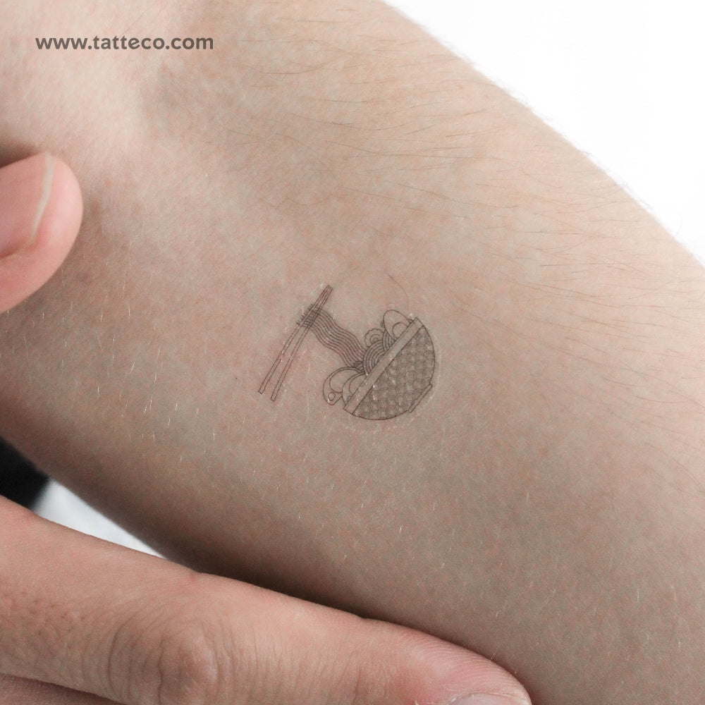 Ramen Temporary Tattoo - Set of 3