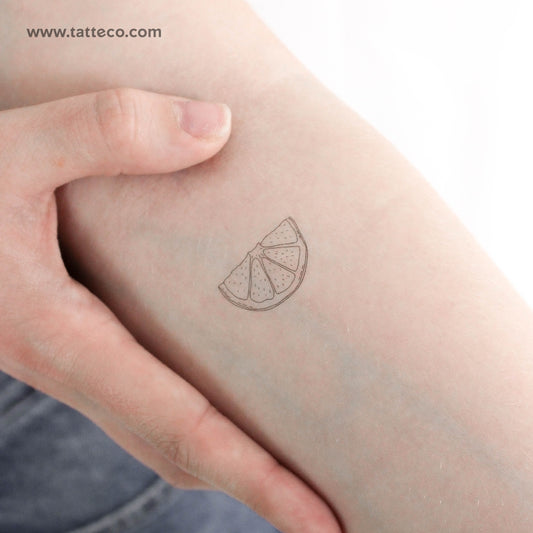 Tatuaje temporal de rodaja de limón (juego de 3)