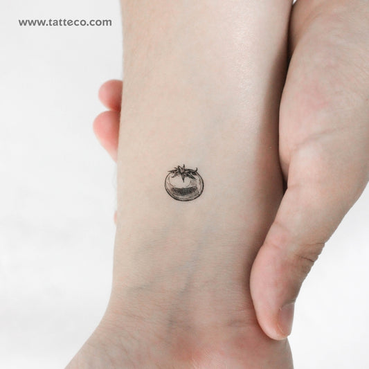 Tatuaje temporal de tomate pequeño - Juego de 3