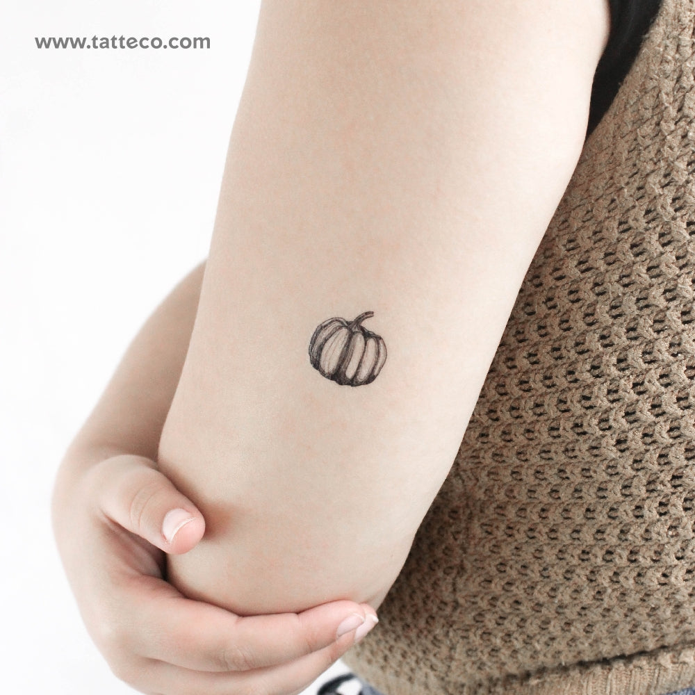 Tatuaje temporal de calabaza - Juego de 3