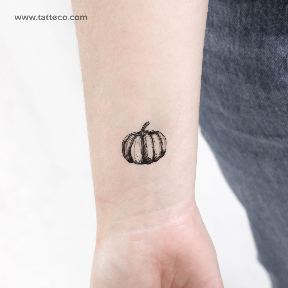 Tatuaje temporal de calabaza - Juego de 3