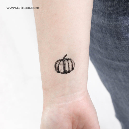 Tatuaje temporal de calabaza - Juego de 3