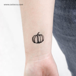 Pumpkin Temporary Tattoo - Set of 3