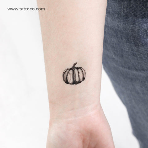 Pumpkin Temporary Tattoo - Set of 3