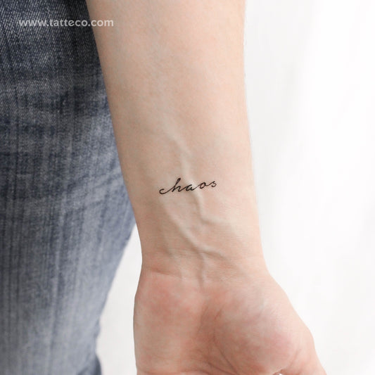 Chaos Temporary Tattoo - Set of 3