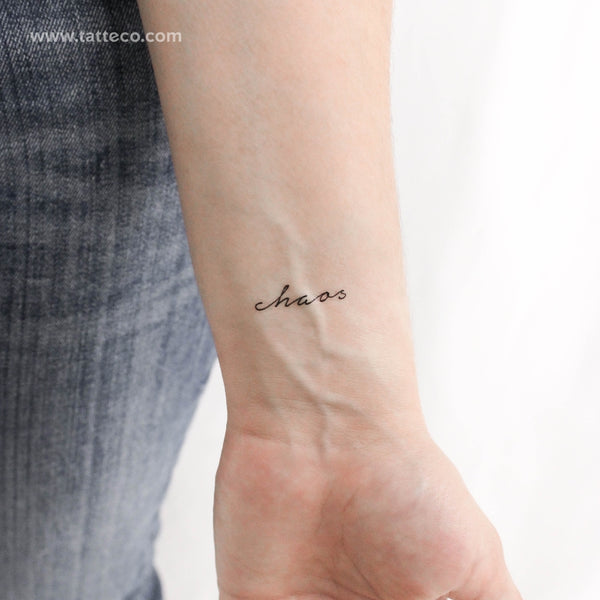 Chaos Temporary Tattoo - Set of 3