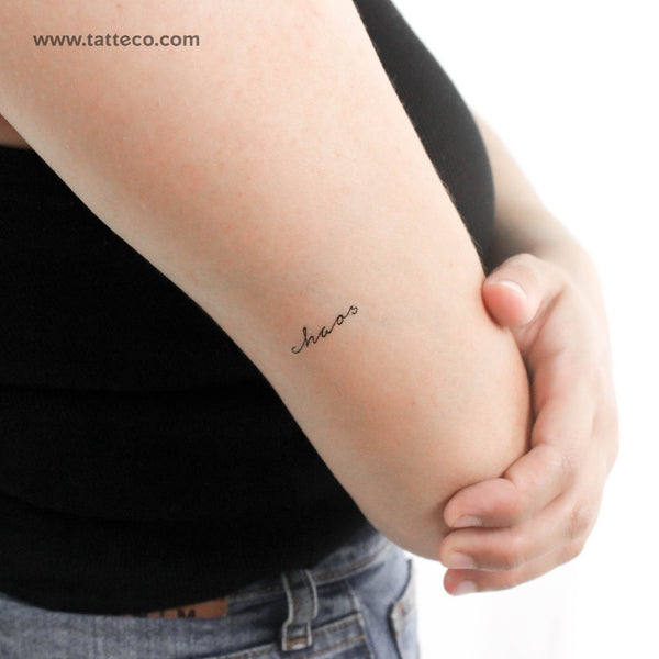 Chaos Temporary Tattoo - Set of 3