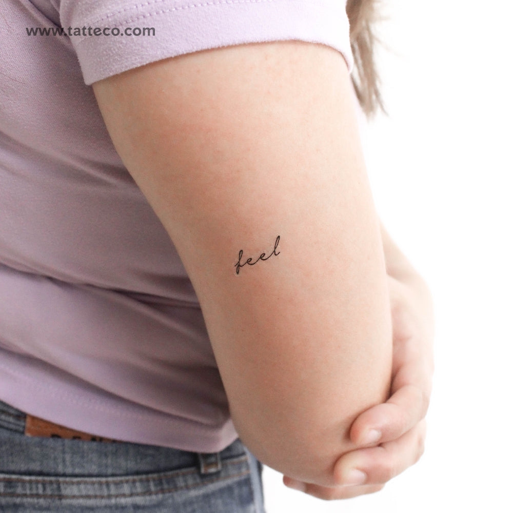 Feel Temporary Tattoo - Set of 3
