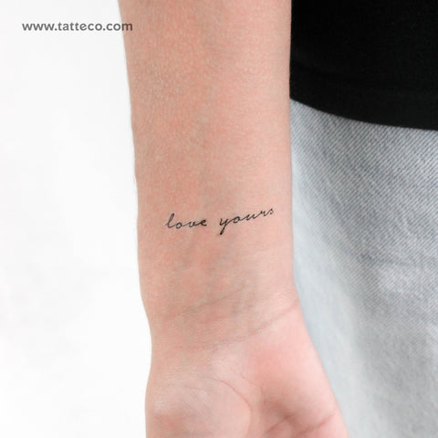 Love Yours Temporary Tattoo - Set of 3