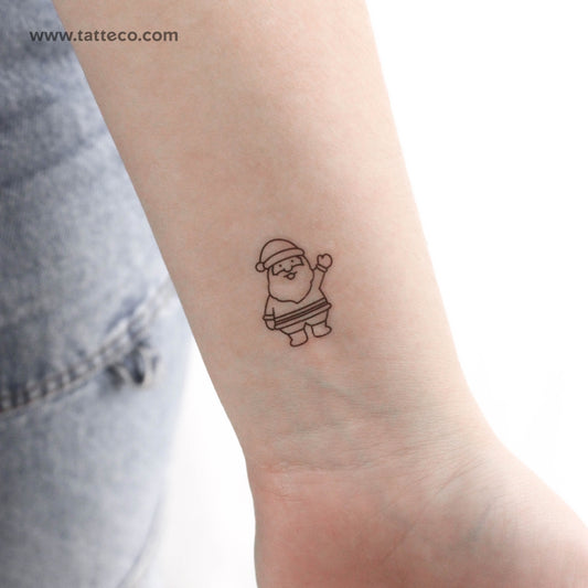 Tatuaje temporal de Papá Noel - Juego de 3