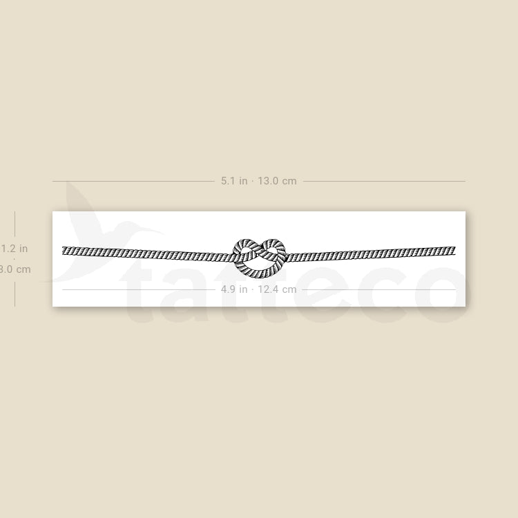 Knot Wristband Temporary Tattoo - Set of 3