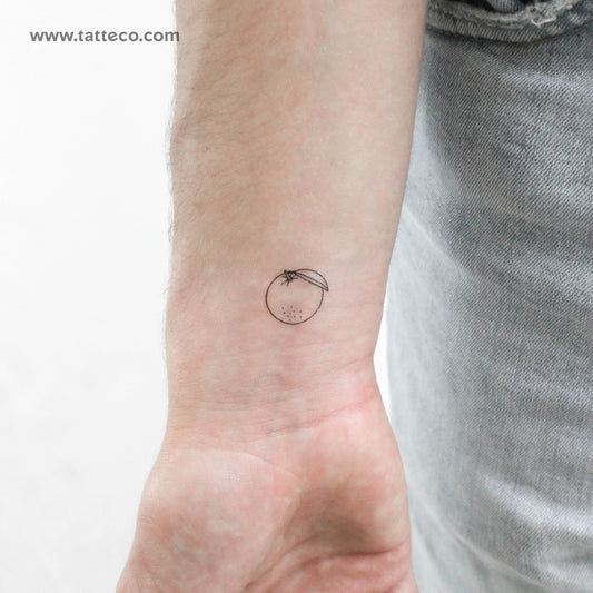 Tatuaje temporal naranja - Juego de 3