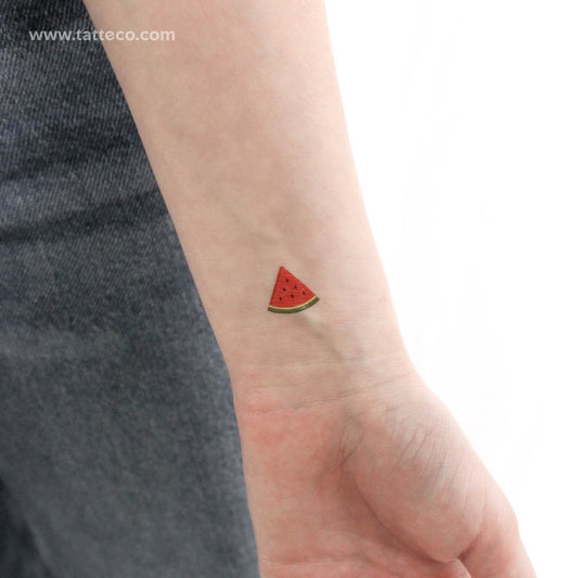 Tatuaje temporal de rebanada de sandía (juego de 3)