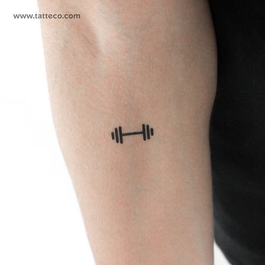 Tatuaje temporal de mancuerna - Juego de 3