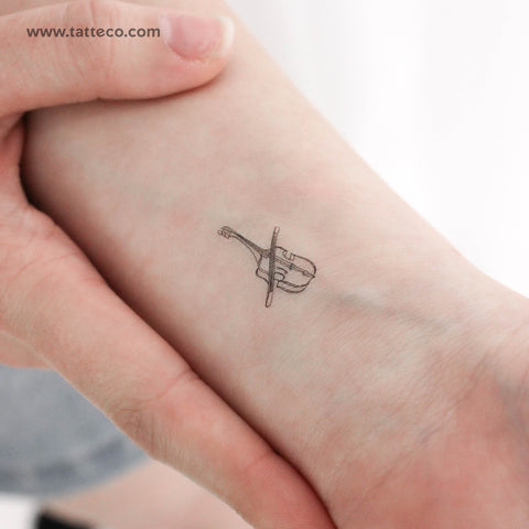 Violin Temporary Tattoo - Set of 3