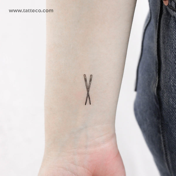 Chopsticks Temporary Tattoo - Set of 3