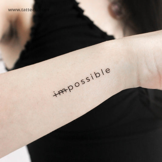 Im-Possible Temporary Tattoo - Set of 3