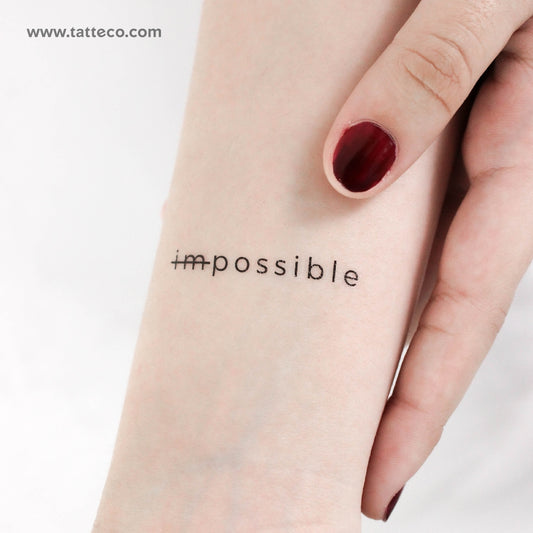 Im-Possible Temporary Tattoo - Set of 3