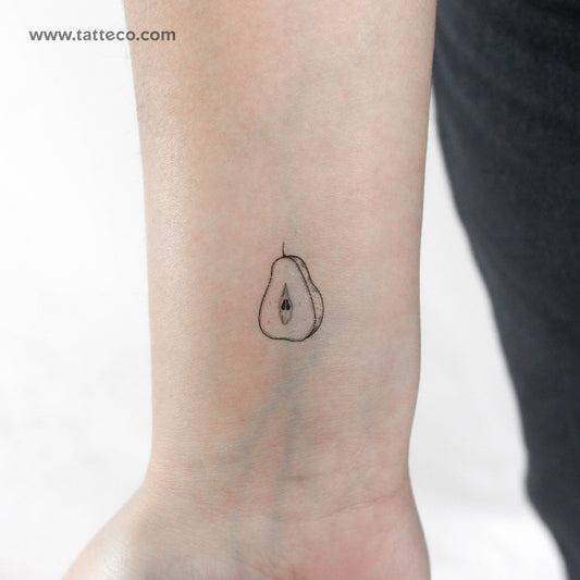 Tatuaje temporal de pera - Juego de 3