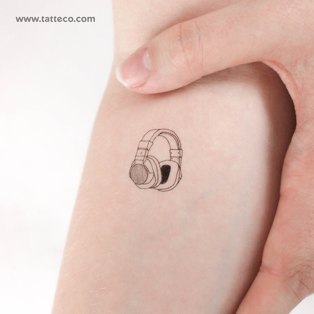 Tatuaje temporal de auriculares - Juego de 3