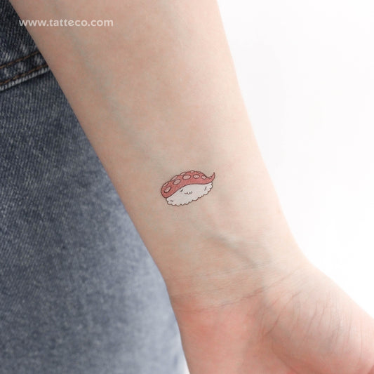Tatuaje temporal de pulpo nigiri (juego de 3)