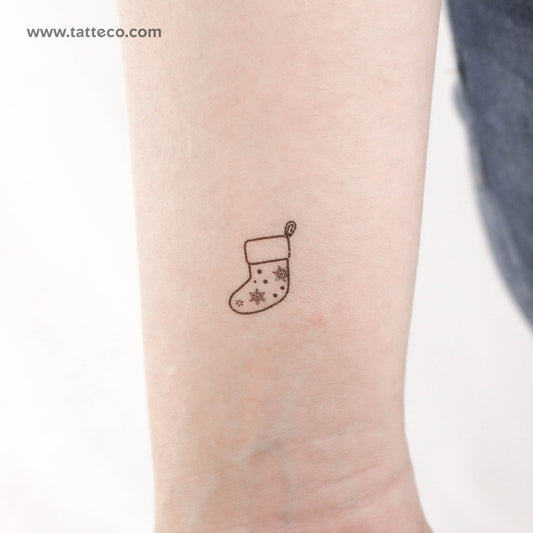 Tatuaje temporal de calcetín navideño (juego de 3)